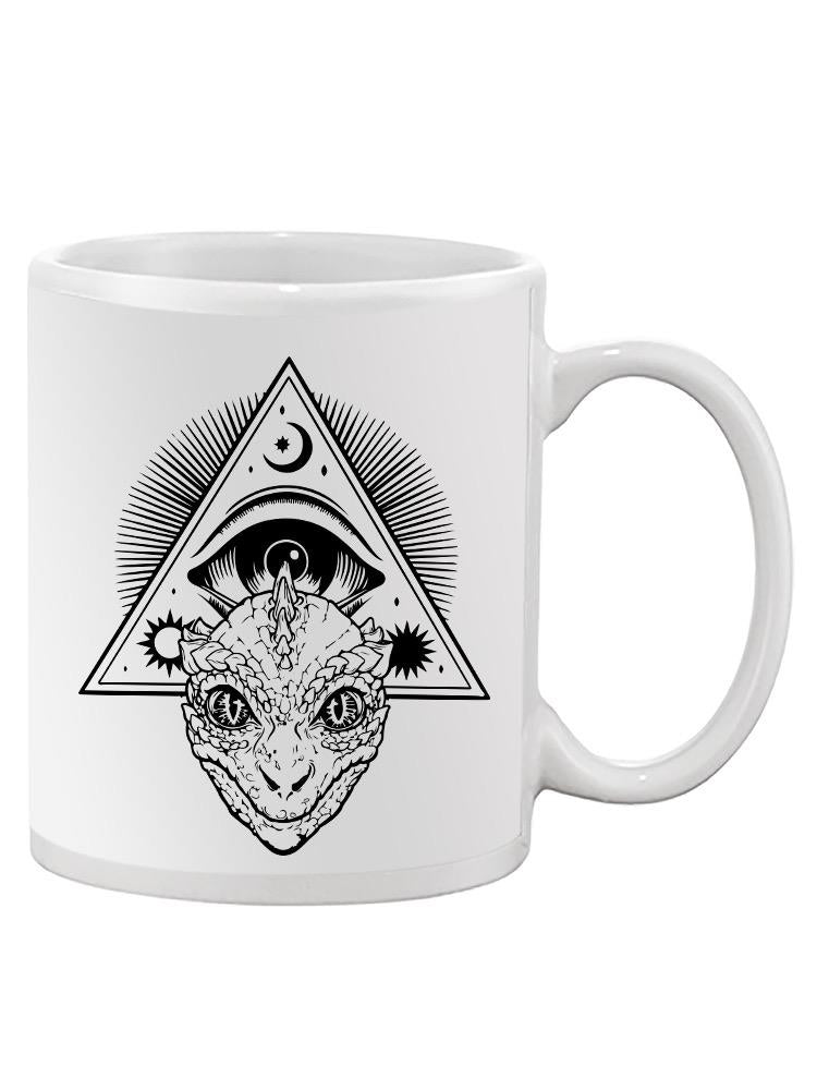 Triangle Eye And Reptile Mug -SPIdeals Designs