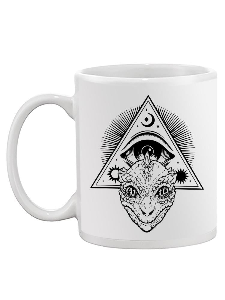 Triangle Eye And Reptile Mug -SPIdeals Designs