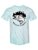 Walleye Fishing Tie Dye Tee -SPIdeals Designs
