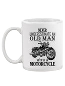 Old Man With A Motorcycle Mug -SPIdeals Designs