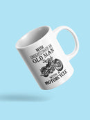 Old Man With A Motorcycle Mug -SPIdeals Designs