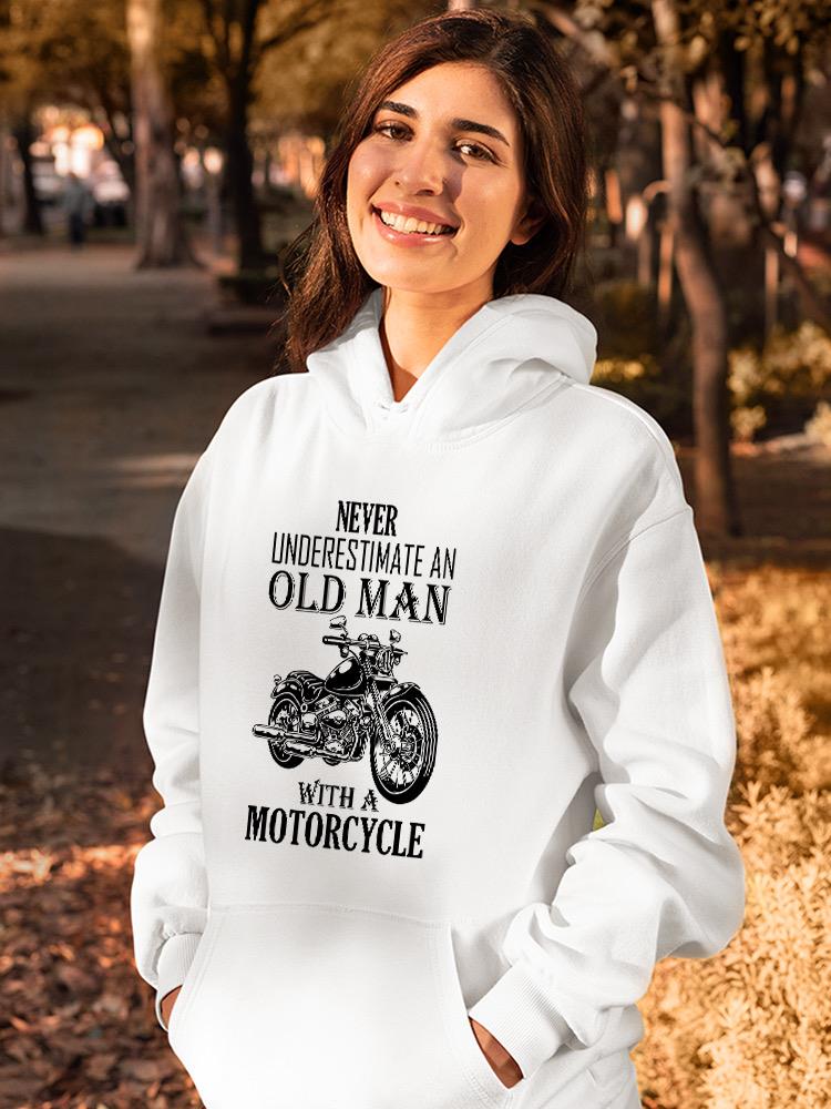 Old Man With A Motorcycle Hoodie -SPIdeals Designs