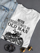 Old Man With A Motorcycle T-shirt -SPIdeals Designs