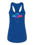 Ufo Lifting Human Racerback Tank -SPIdeals Designs