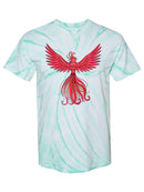 Phoenix Bird Tie Dye Tee -SPIdeals Designs