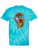 Demon Mask And Fish Tie Dye Tee -SPIdeals Designs