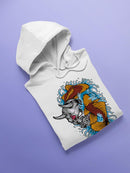 Demon Mask And Fish Hoodie -SPIdeals Designs