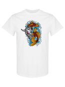 Demon Mask And Fish T-shirt -SPIdeals Designs