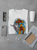 Demon Mask And Fish T-shirt -SPIdeals Designs