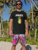 Jamaica Peace Sign T-shirt -SPIdeals Designs