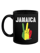 Jamaica Peace Sign Mug -SPIdeals Designs
