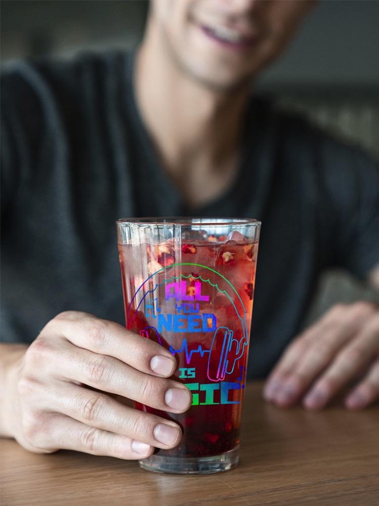 All You Need Is Music! Pint Glass -SPIdeals Designs