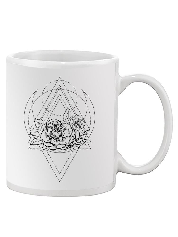 Rose Flowers And Pattern Mug -SPIdeals Designs