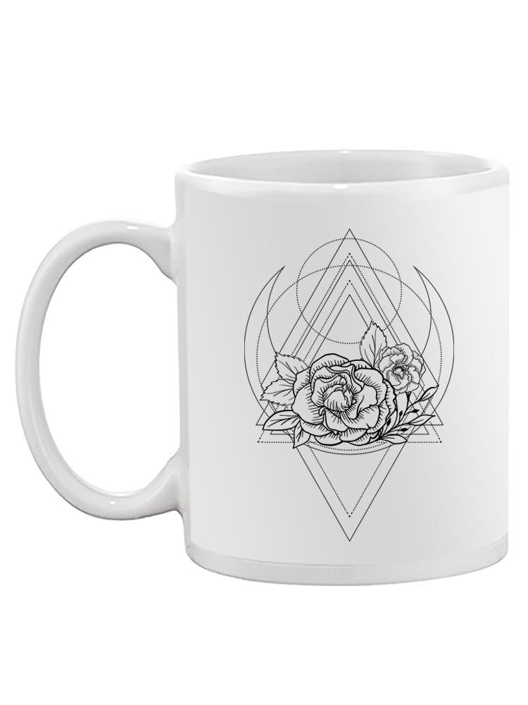Rose Flowers And Pattern Mug -SPIdeals Designs