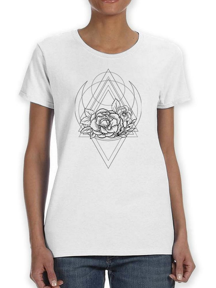 Rose Flowers And Pattern T-shirt -SPIdeals Designs