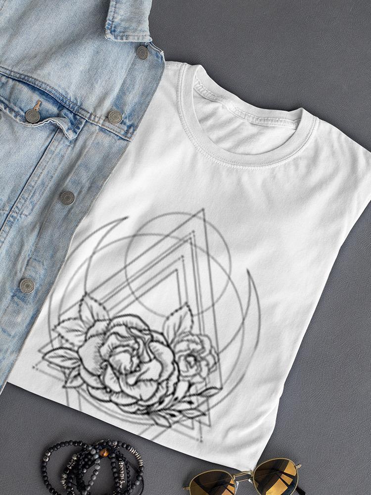 Rose Flowers And Pattern T-shirt -SPIdeals Designs