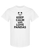 Keep Calm, Love Pandas T-shirt -SPIdeals Designs