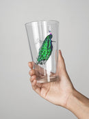 Peacock Pint Glass -SPIdeals Designs
