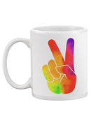 Colorful Peace Sign Mug -SPIdeals Designs
