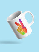Colorful Peace Sign Mug -SPIdeals Designs