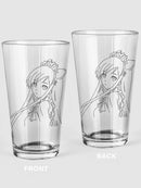 Kawaii Woman Pint Glass -SPIdeals Designs