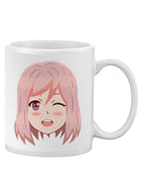 Winking Anime Girl Mug -SPIdeals Designs