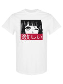 Winking Korean Girl T-shirt -SPIdeals Designs