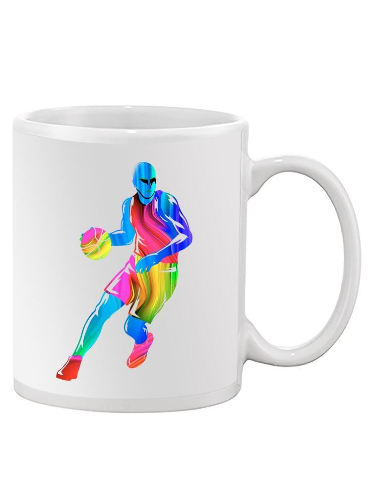 Colorful Basketball Player Mug -SPIdeals Designs