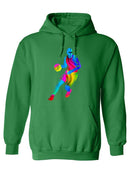 Colorful Basketball Player Hoodie or Sweatshirt -SPIdeals Designs