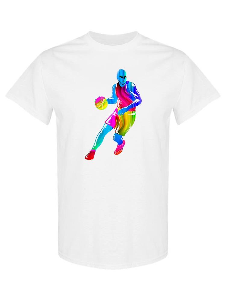 Colorful Basketball Player T-shirt -SPIdeals Designs