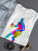 Colorful Basketball Player T-shirt -SPIdeals Designs