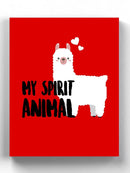 Llama, My Spirit Animal Wall Art -SPIdeals Designs