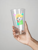Colorful Llama Pint Glass -SPIdeals Designs