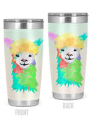Colorful Llama Tumbler -SPIdeals Designs