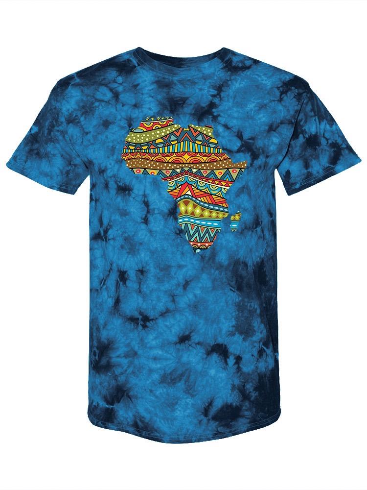 Africa Country Map Tie Dye Tee -SPIdeals Designs