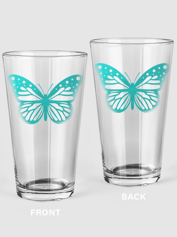 Blue Butterfly Pint Glass -SPIdeals Designs