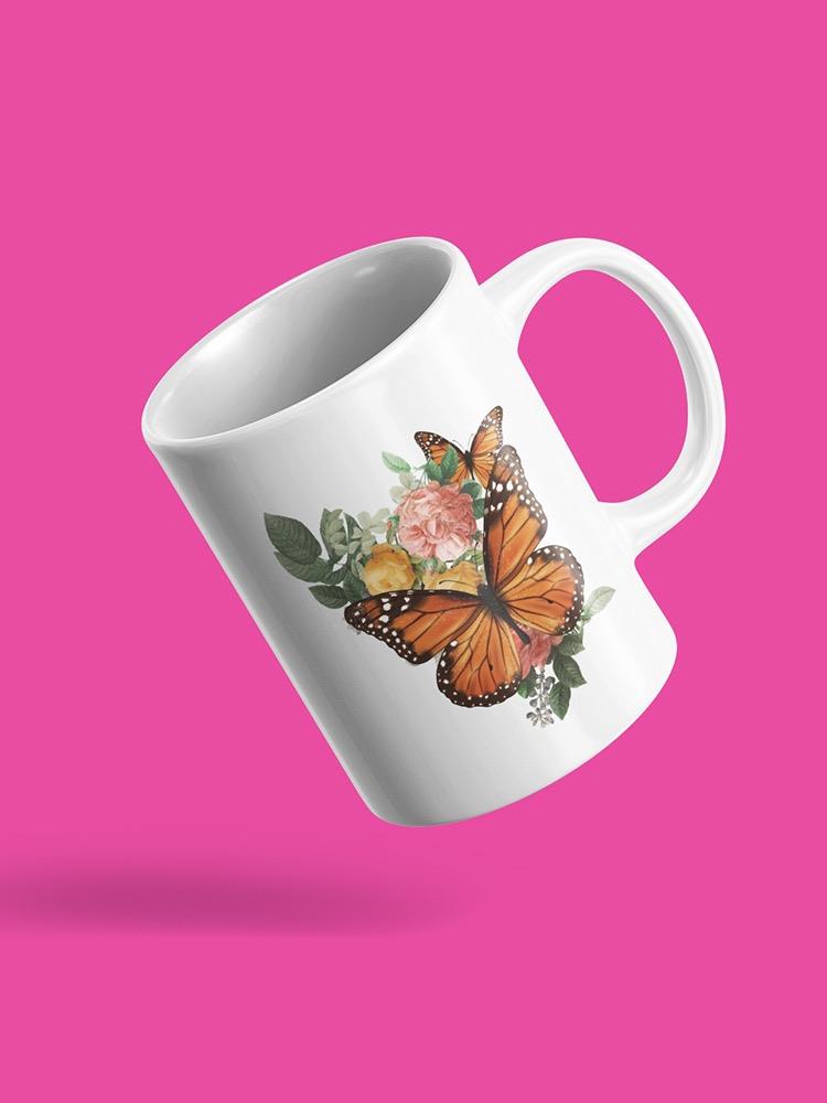 Butterflies And Flowers Mug -SPIdeals Designs