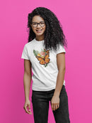 Butterflies And Flowers T-shirt -SPIdeals Designs