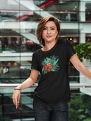 Flower With Butterflies T-shirt -SPIdeals Designs