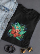 Flower With Butterflies T-shirt -SPIdeals Designs