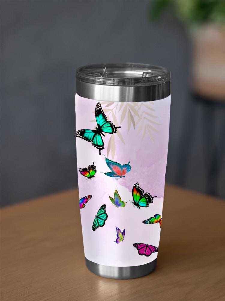 Butterflies In A Group Tumbler -SPIdeals Designs