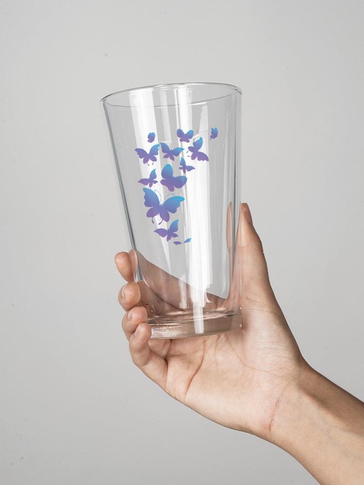 Butterflies Flying Pint Glass -SPIdeals Designs