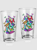 Colorful Butterflies Pint Glass -SPIdeals Designs