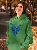 Butterflies Forming A Heart. Hoodie -SPIdeals Designs
