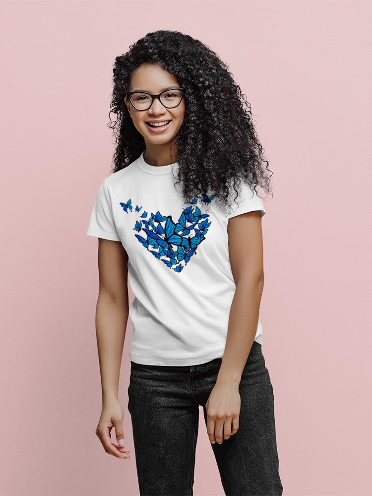 Butterflies Forming A Heart. T-shirt -SPIdeals Designs