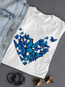 Butterflies Forming A Heart. T-shirt -SPIdeals Designs
