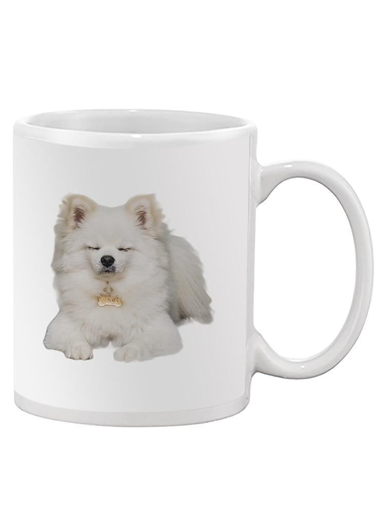 Pomeranian Dog Sitting Mug -SPIdeals Designs