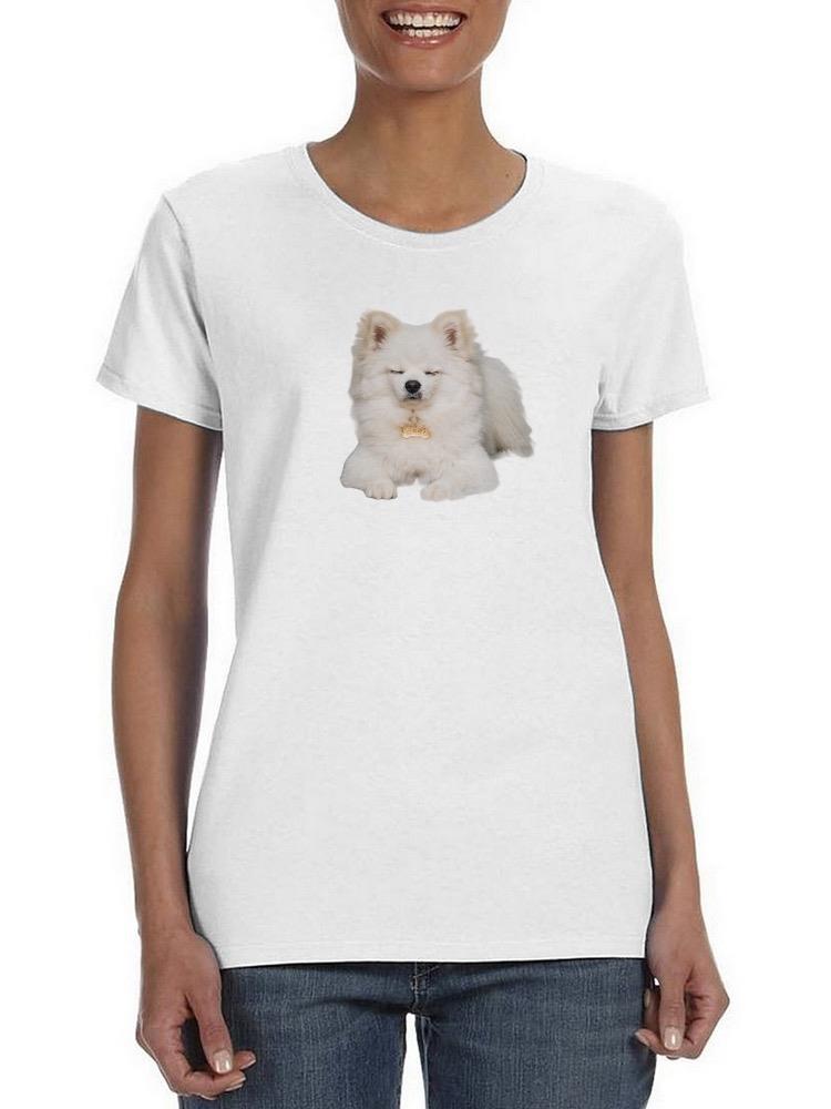 Pomeranian Dog Sitting T-shirt -SPIdeals Designs