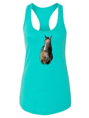 Portrait Of A Horse. Racerback Tank -SPIdeals Designs