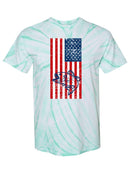 American Flash And Fish Tie Dye Tee -SPIdeals Designs